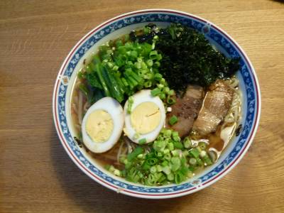 煮卵のせラーメン