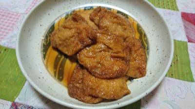 油揚げの炊いたん