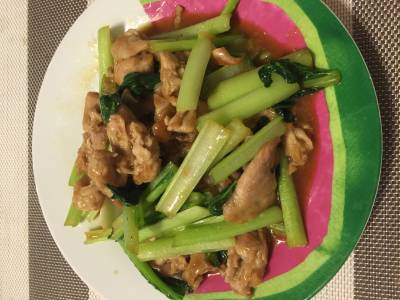 豚肉と小松菜のサッと炒め