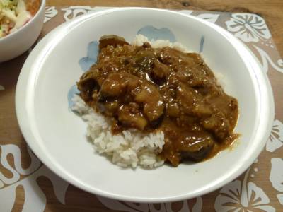 ひき肉となすのカレー