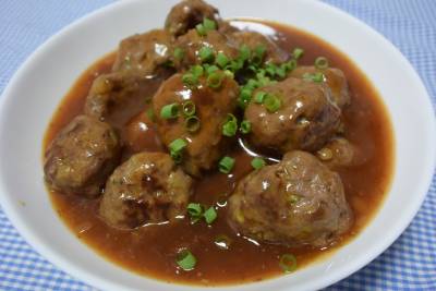 肉だんごの甘酢あん