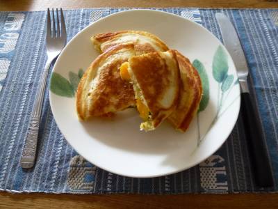 かぼちゃ入りホットケーキ