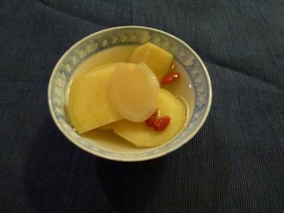 さつまいものしょうがシロップ煮