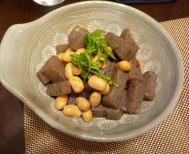 たたきこんにゃくと大豆の煮物 レシピ 田村 隆さん みんなのきょうの料理 おいしいレシピや献立を探そう