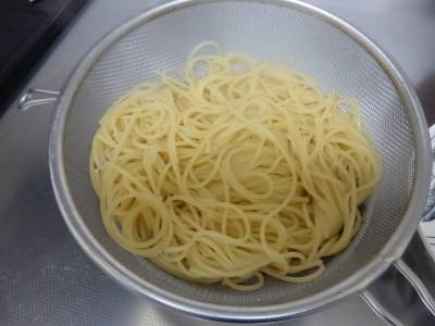 ロングパスタのゆで方