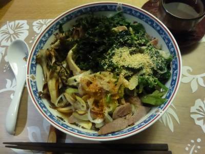 焼き豚とねぎのっけラーメン