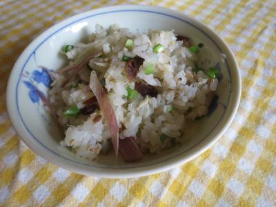 新しょうがとツナの混ぜご飯