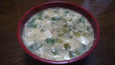 豆腐の酸辣湯（サンラータン）