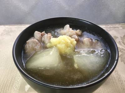 とうがんと鶏の葛ひき