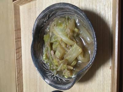 白菜とツナのあんかけ汁