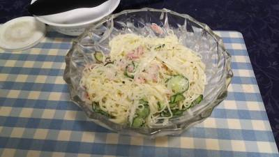 そうめんサラダ