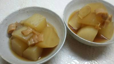 大根と干し貝柱の煮物