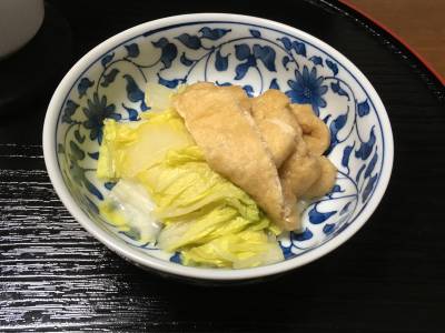 白菜と油揚げの煮びたし