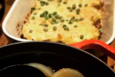 ひき肉とマッシュポテトのグラタン