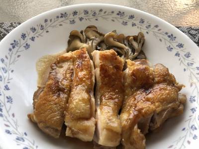 鶏の照り焼き 黒酢風味