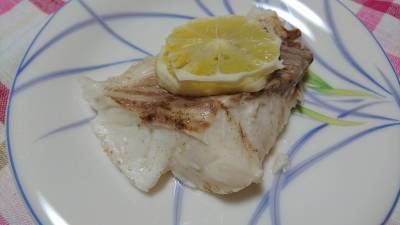 白身魚のレモン蒸し