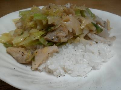 伝説の肉野菜炒め