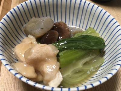 鶏肉の治部煮風