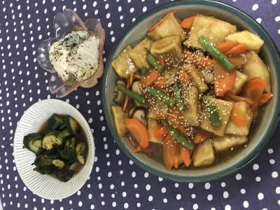 高野豆腐の揚げ煮