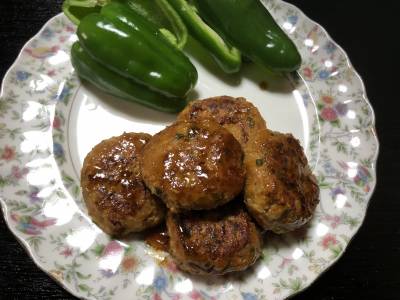 鶏つくねの照り焼き