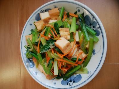 青菜の根元ばっかり炒(いた)め