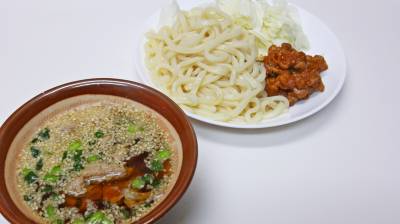 冷や熱！肉うどん