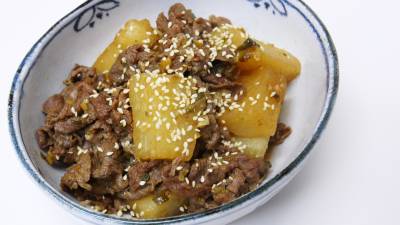 大根と牛肉の韓国風煮物