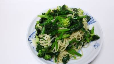 緑の野菜　本格アーリオ・オーリオ スパゲッティ