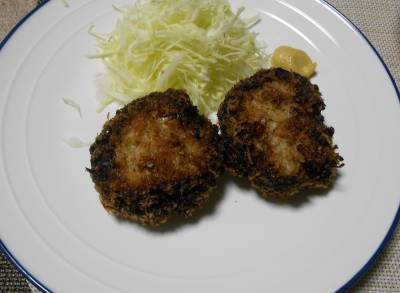 春キャベツのポーク焼きメンチ