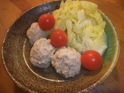 春キャベツと鶏だんごのスープ煮