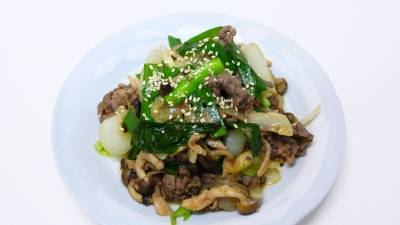 韓国風牛肉の炒め物