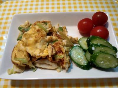 卵とねぎの炒め物