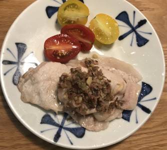 みょうがの梅あえ