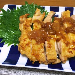 鶏もも肉の梅煮