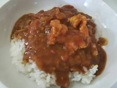 トマトとえびの夏カレー