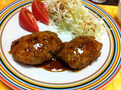 鶏つくねの照り焼き