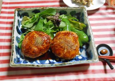 鶏つくねの照り焼き