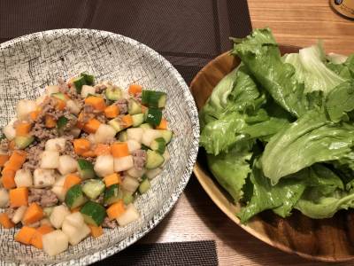 豚ひき肉の漬物炒め