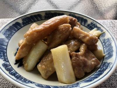 れんこんと鶏肉の甘辛みそ煮