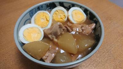 鶏肉と大根のオイスター煮