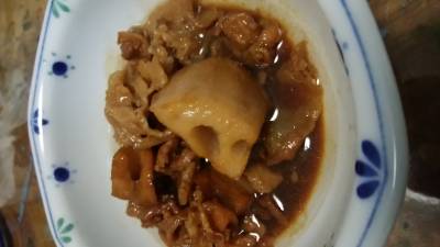 豚肉とれんこんの炒め煮
