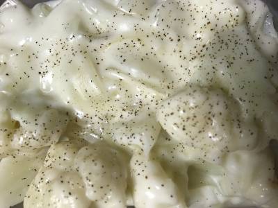 鶏むね肉とカリフラワーのクリーム煮