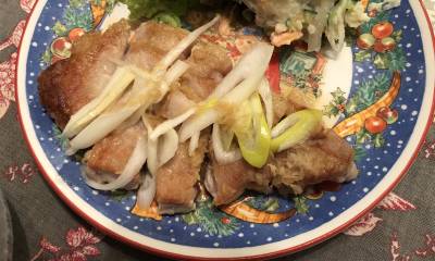 たっぷりねぎのポークジンジャー