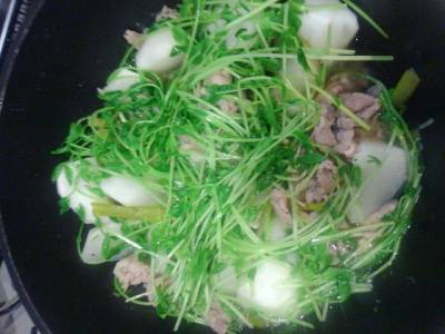 しょうが豚とかぶの煮びたし