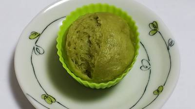 抹茶甘納豆蒸しパン