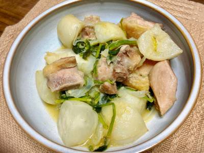 鶏とかぶの中華蒸し煮