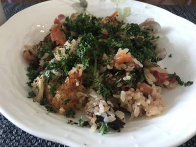 あさりのパエリア