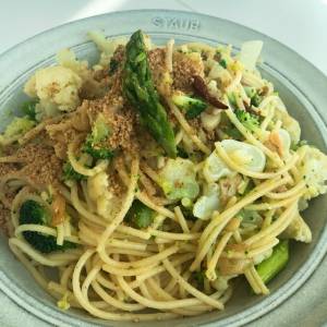 緑の野菜　本格アーリオ・オーリオ スパゲッティ