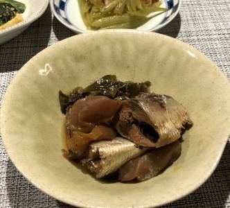 いわしの梅じょうゆ煮