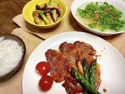 豚肉の甘酢炒め定食